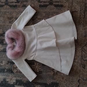 Janie and Jack Dress with Fur Collar